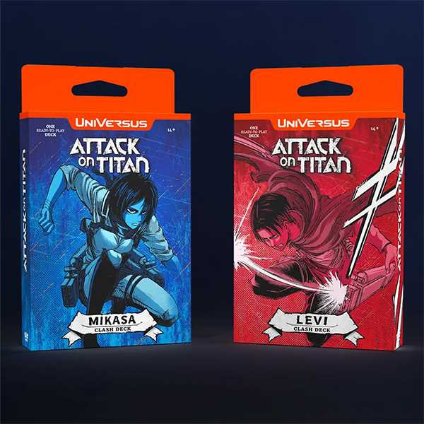 Attack on Titan: Battle for Humanity Clash Deck Display - Levi / Mikasa 1