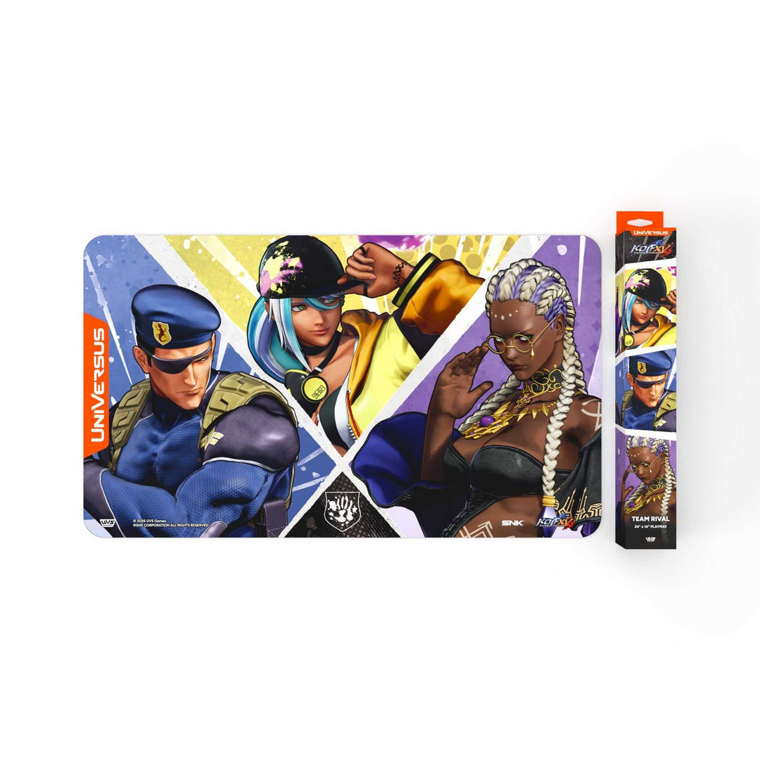 Universus The King of Fighters XV Challenger Series Team Hero Playmat Card Game Accessory