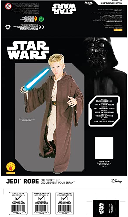Jedi Robe Child's Deluxe Hooded Star Wars Classic 2