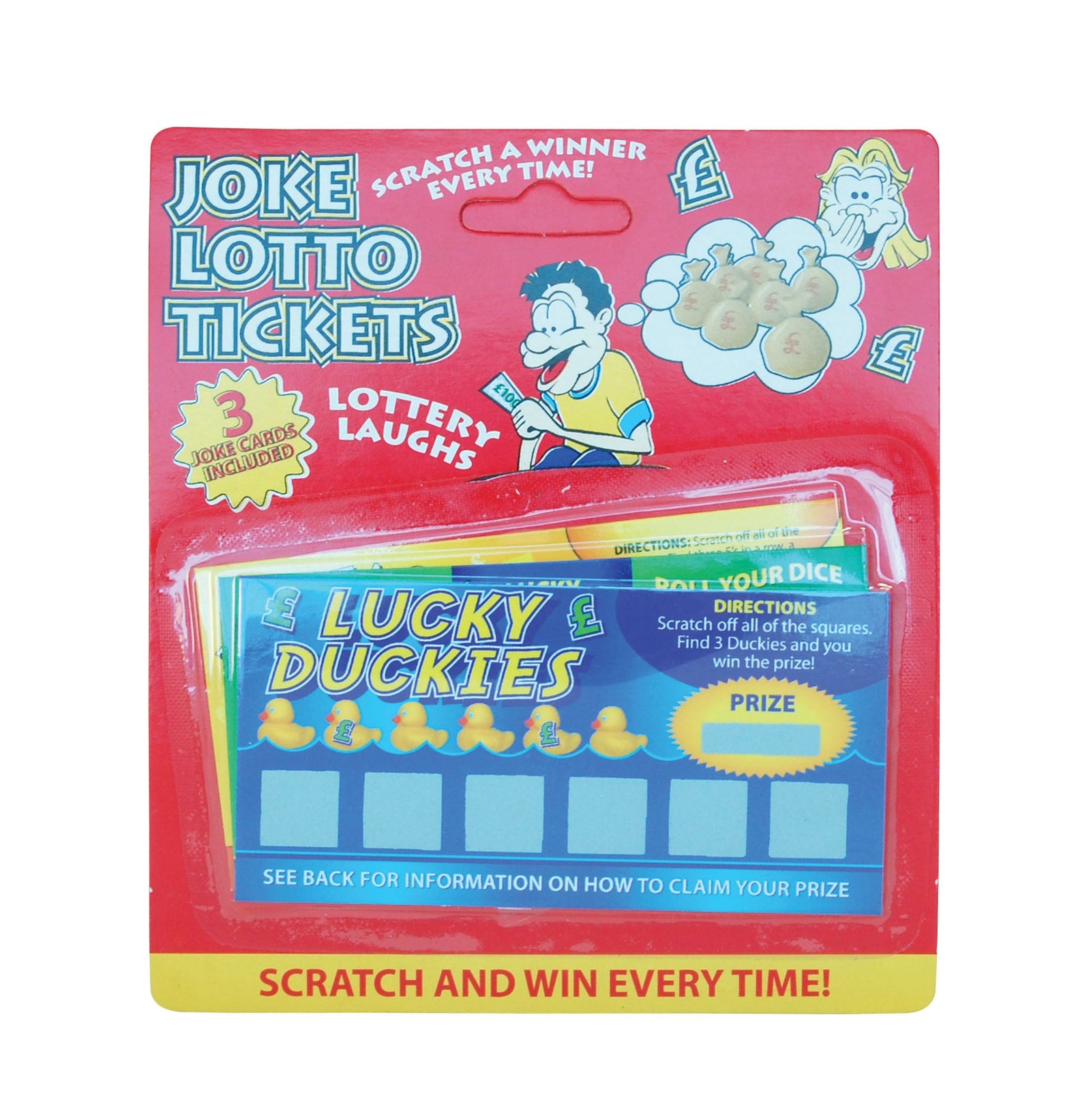 Joke Scratch Cards 3 Per Card General Jokes Unisex 1