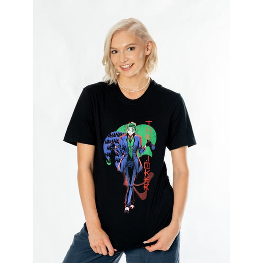 Joker Black Adult Anime Red Light T-Shirt DC 2