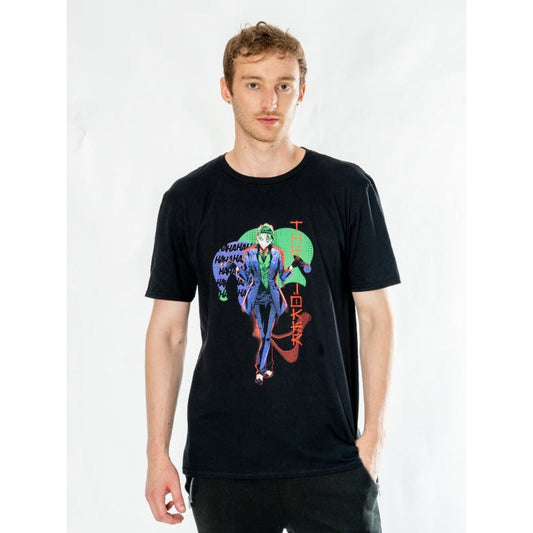 Joker Black Adult Anime Red Light T-Shirt DC 1