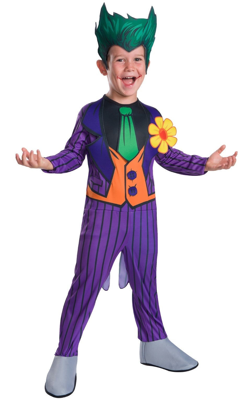 Joker Costume Boys Classic Purple Clown Suit 1
