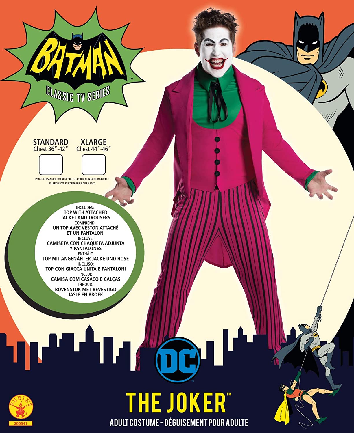 Joker Costume Pink Suit Batman Classic TV 1966 Cesar Romero 2