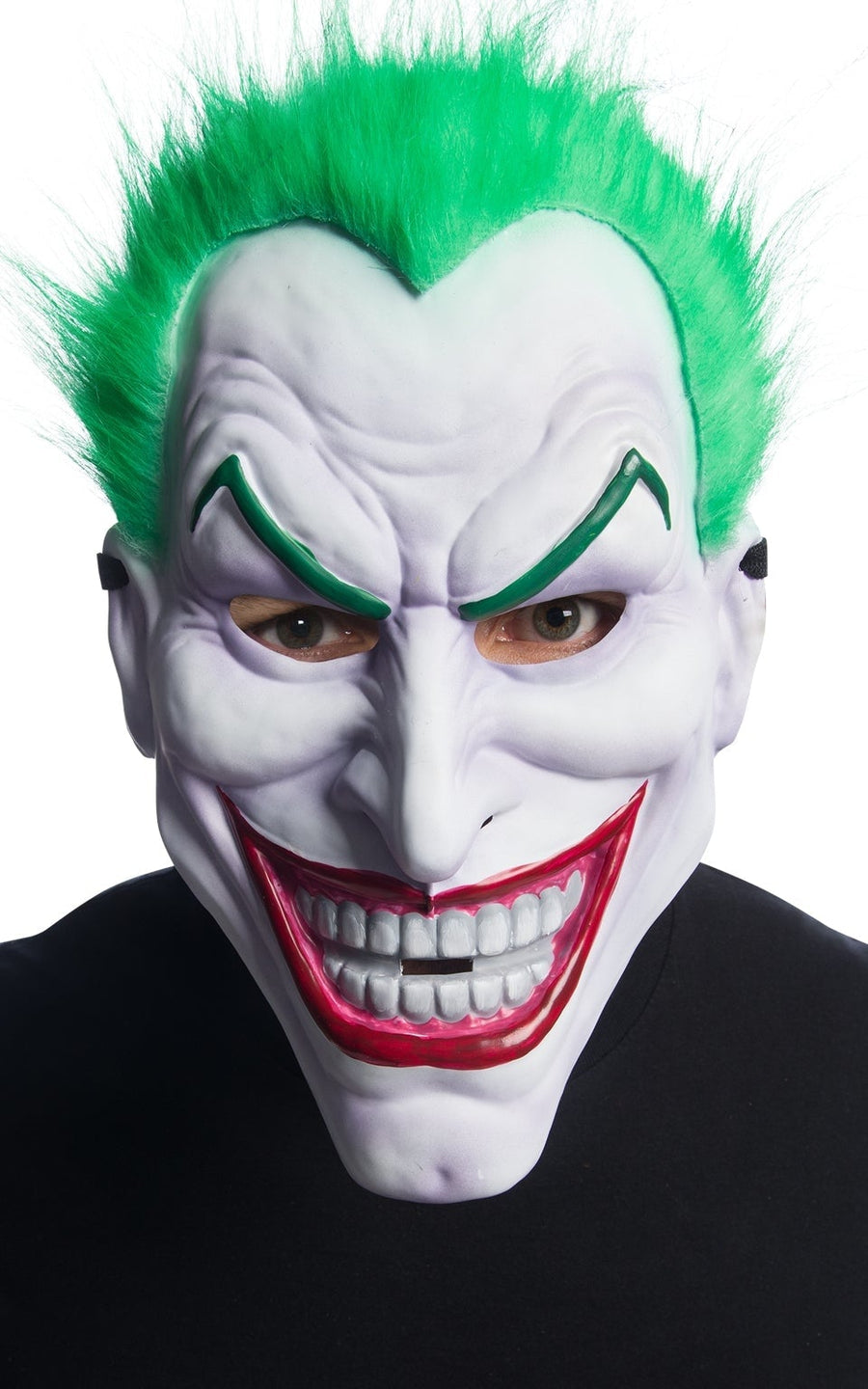Joker Injection Mold Mask with Green Hair Batman Villan_1