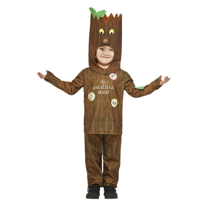 Julia Donaldson Stickman Costume Child Brown Top Trousers and Character Hood 1