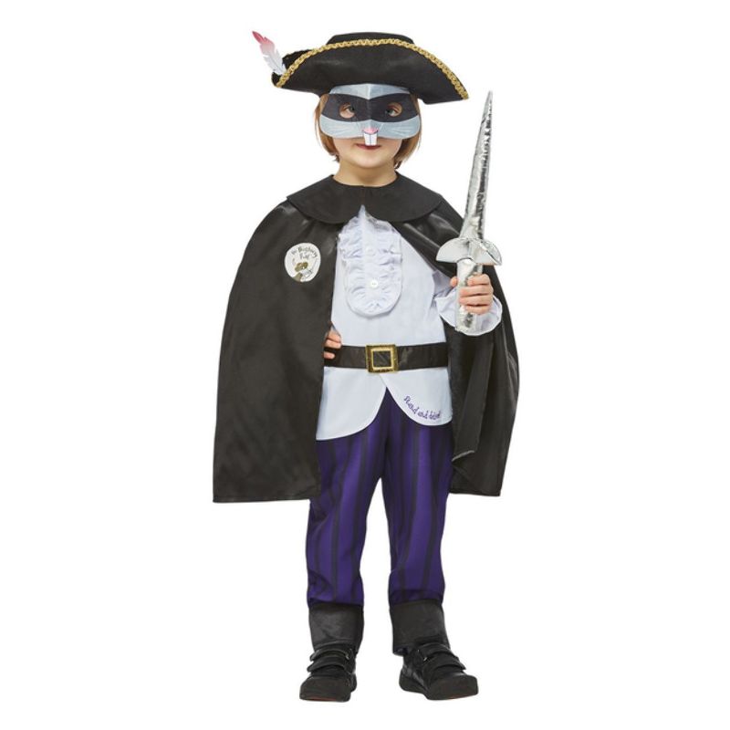 Julia Donaldson The Highway Rat Costume Child Black Purple White_1