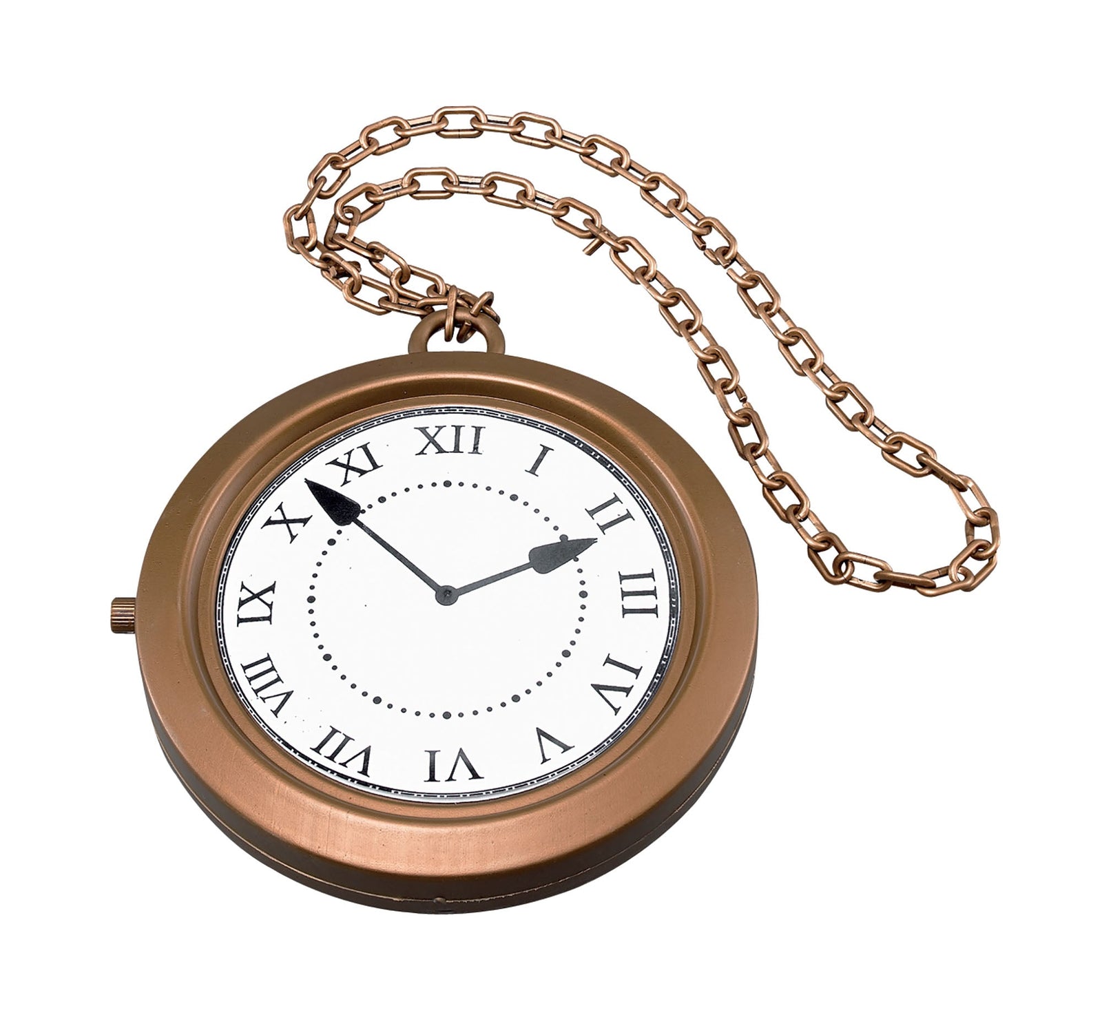 Jumbo Clock Medallion White Rabbit Costume Accessory 1