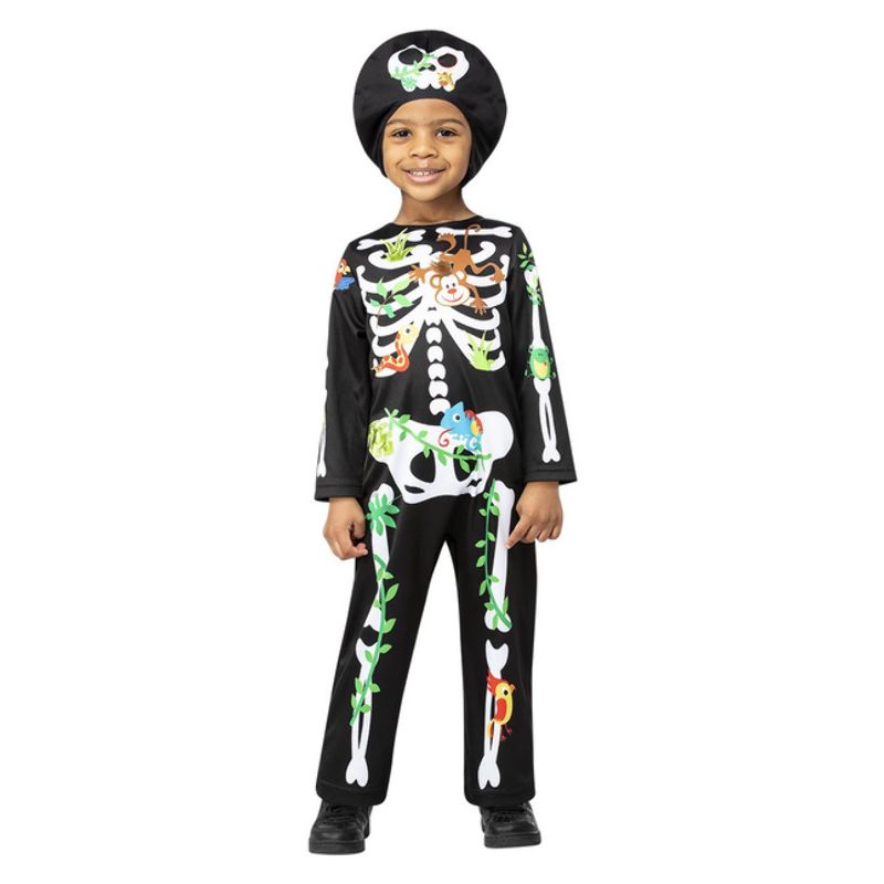 Jungle Skeleton Costume Child Multi 1