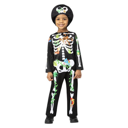 Jungle Skeleton Costume Child Multi 1