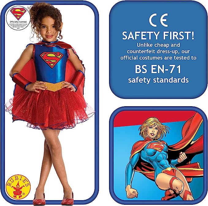 Justice League Childs Supergirl Costume Tutu Dress 2
