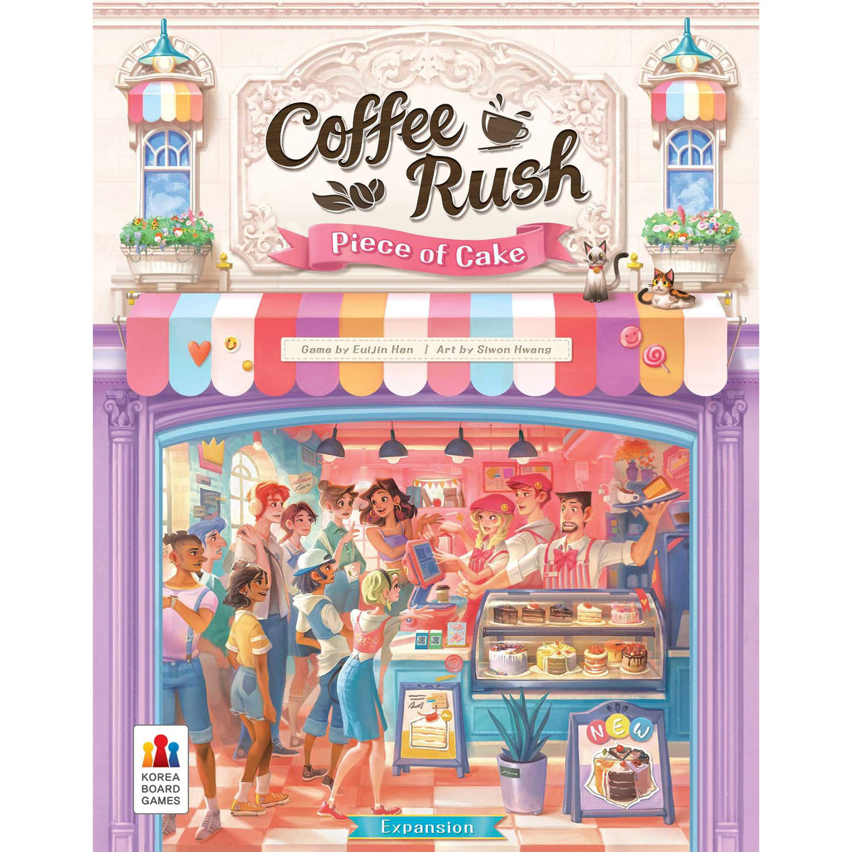 Coffee Rush Piece of Cake Expansion Board Game by Korea Board 2
