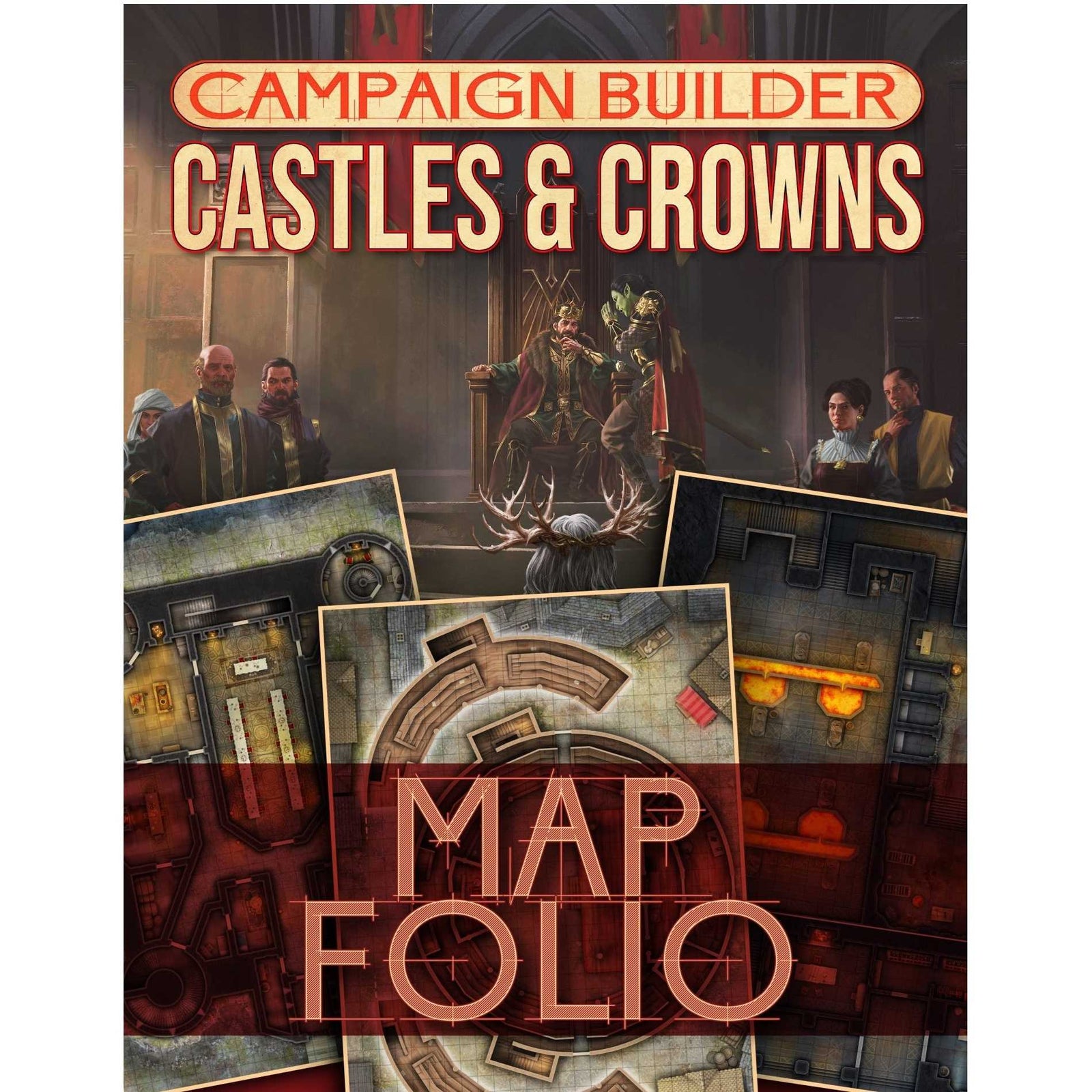 Map Folio Campaign Builder Castles and Crowns Roleplaying Game by Kobold Press 1