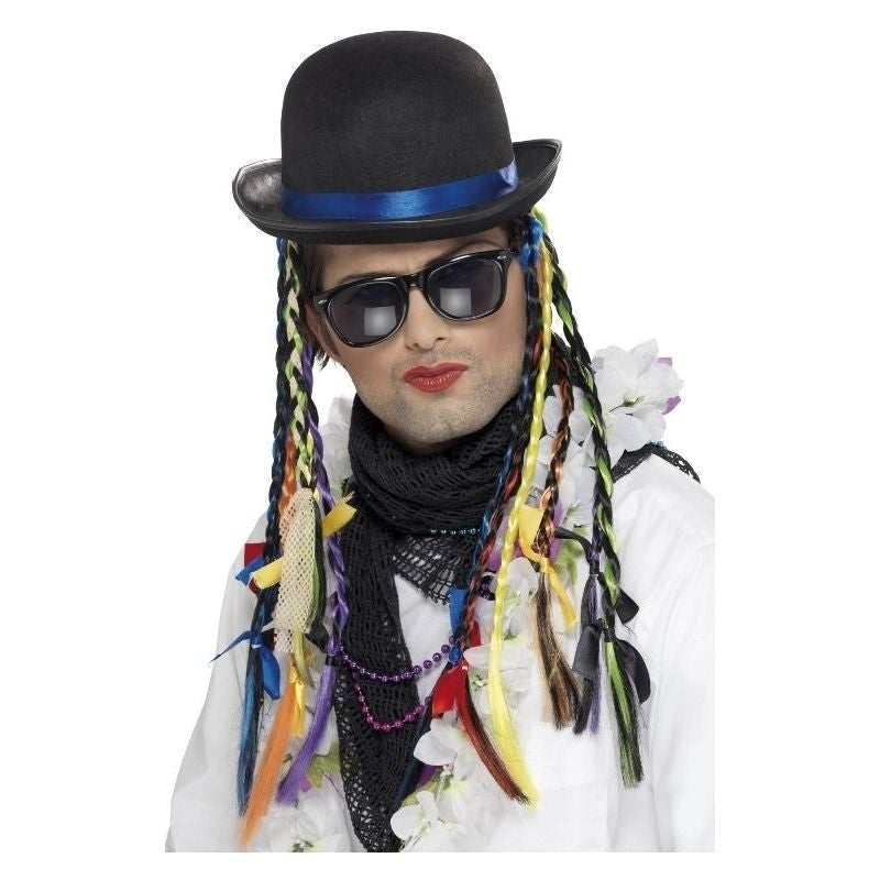 Karma Chameleon Black Bowler Hat Adult Culture Club 2