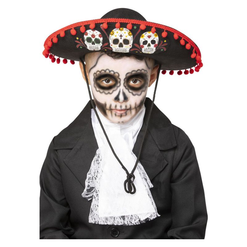 Day of the Dead Sombrero Childs Halloween Costume Hat 1