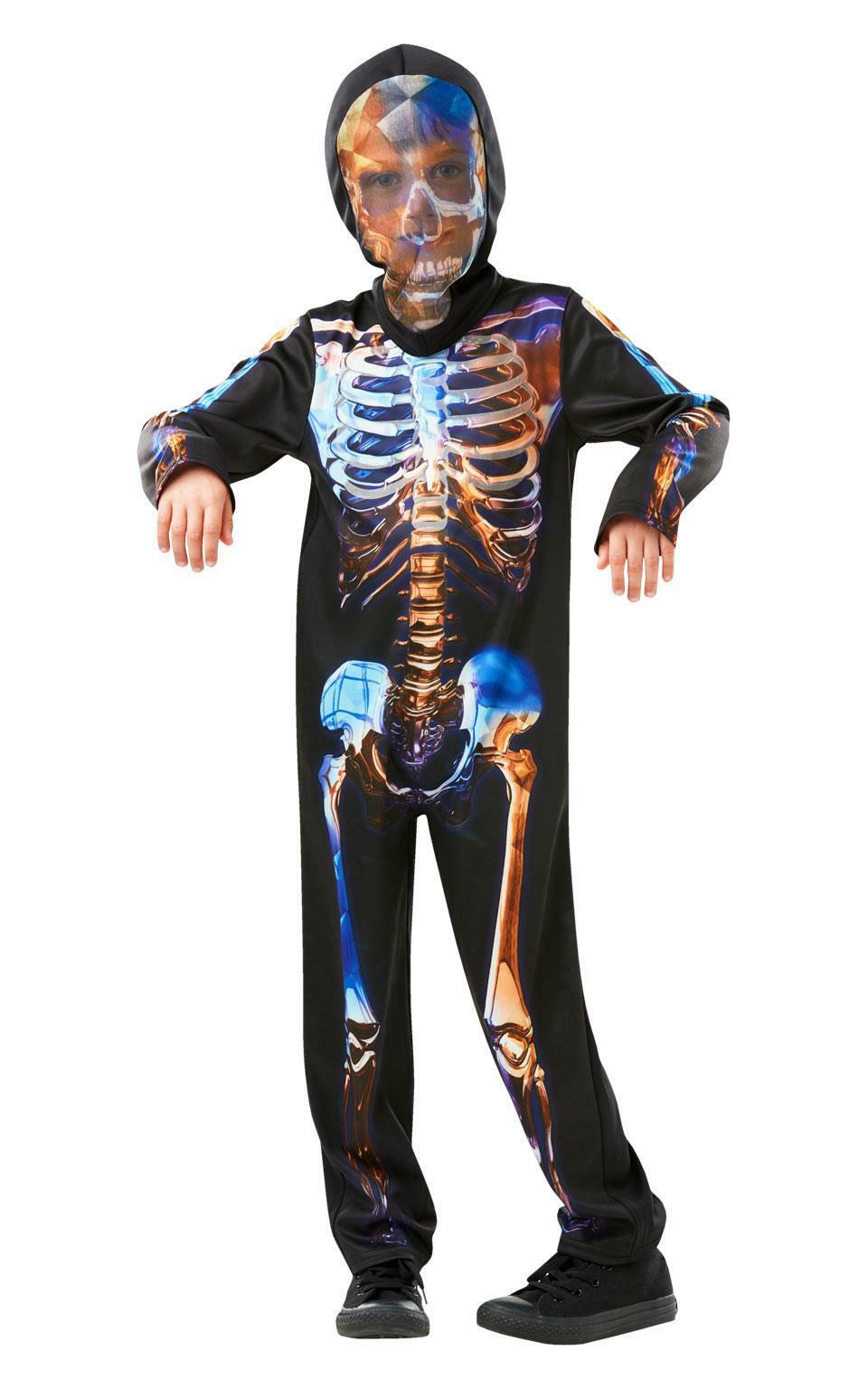 Kids Glow in the Dark Skeleton Costume_2