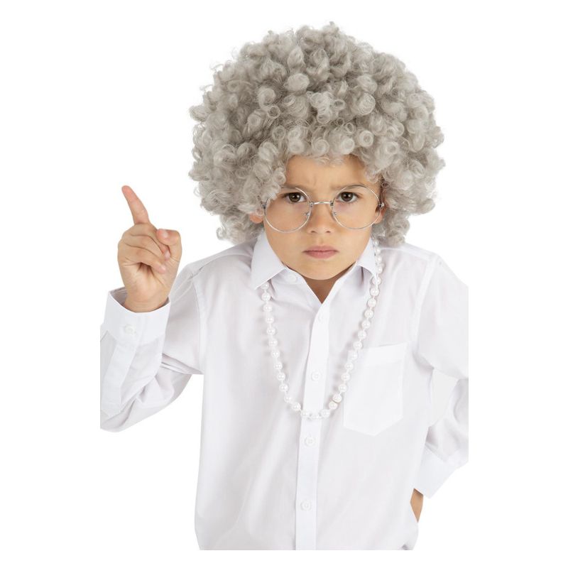 Kids Granny Perm Wig Child_1