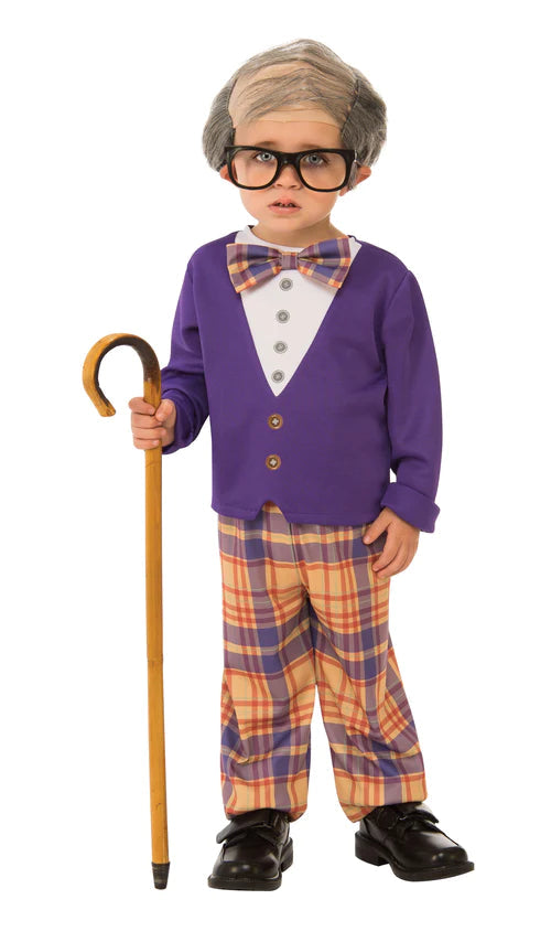 Kids Little Old Man Costume for Toddlers_1
