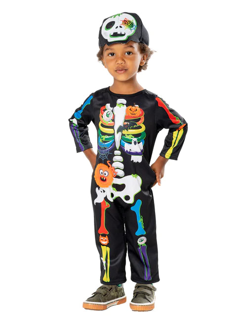 Kids Mini Bones Toddler Skeleton Costume 1