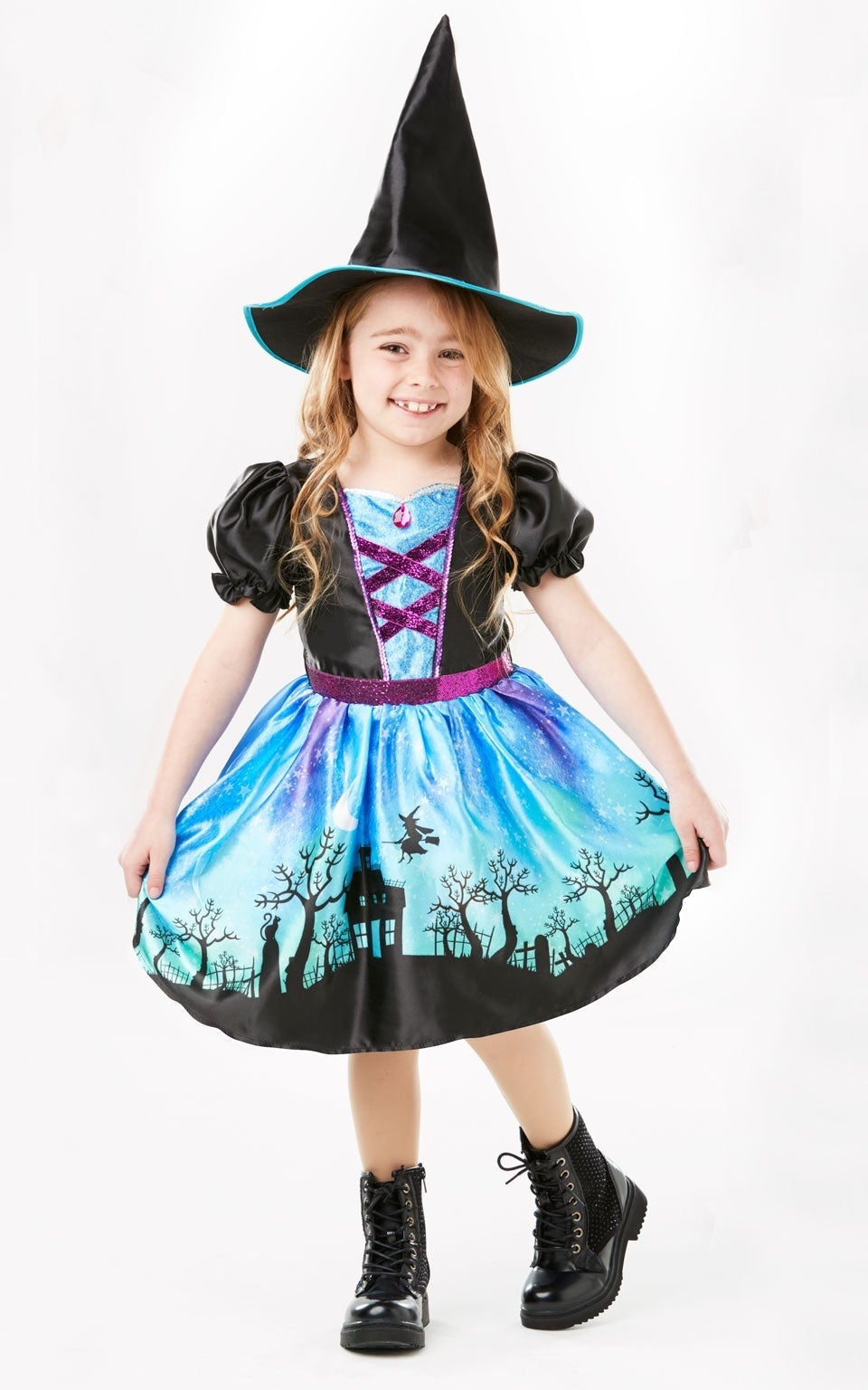 Kids Moonlight Witch Costume Costume Make Up 2