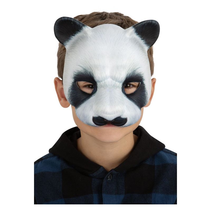 Kids Panda Mask On Elastic Cute Animal Costume Accessory 1