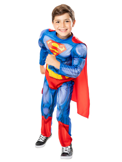 Kids Superman Costume Padded Muscle Suit 4