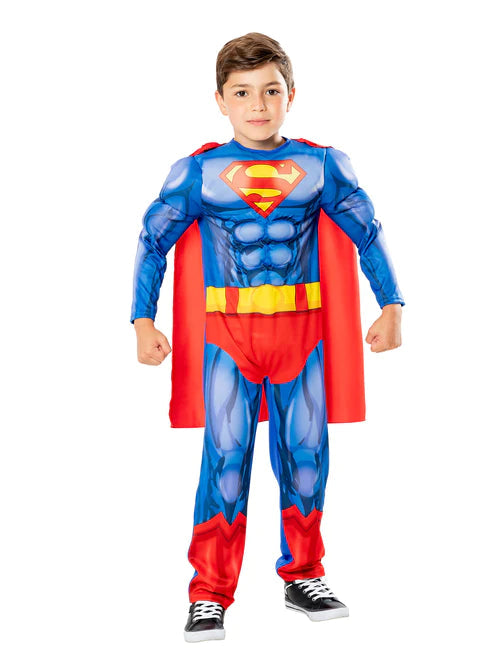 Kids Superman Costume Padded Muscle Suit 1
