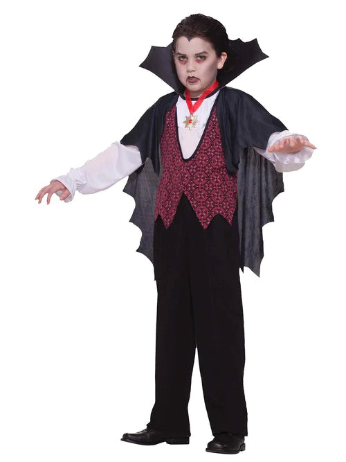 Kids Vampire Costume Dracula Boys Dress Up 1