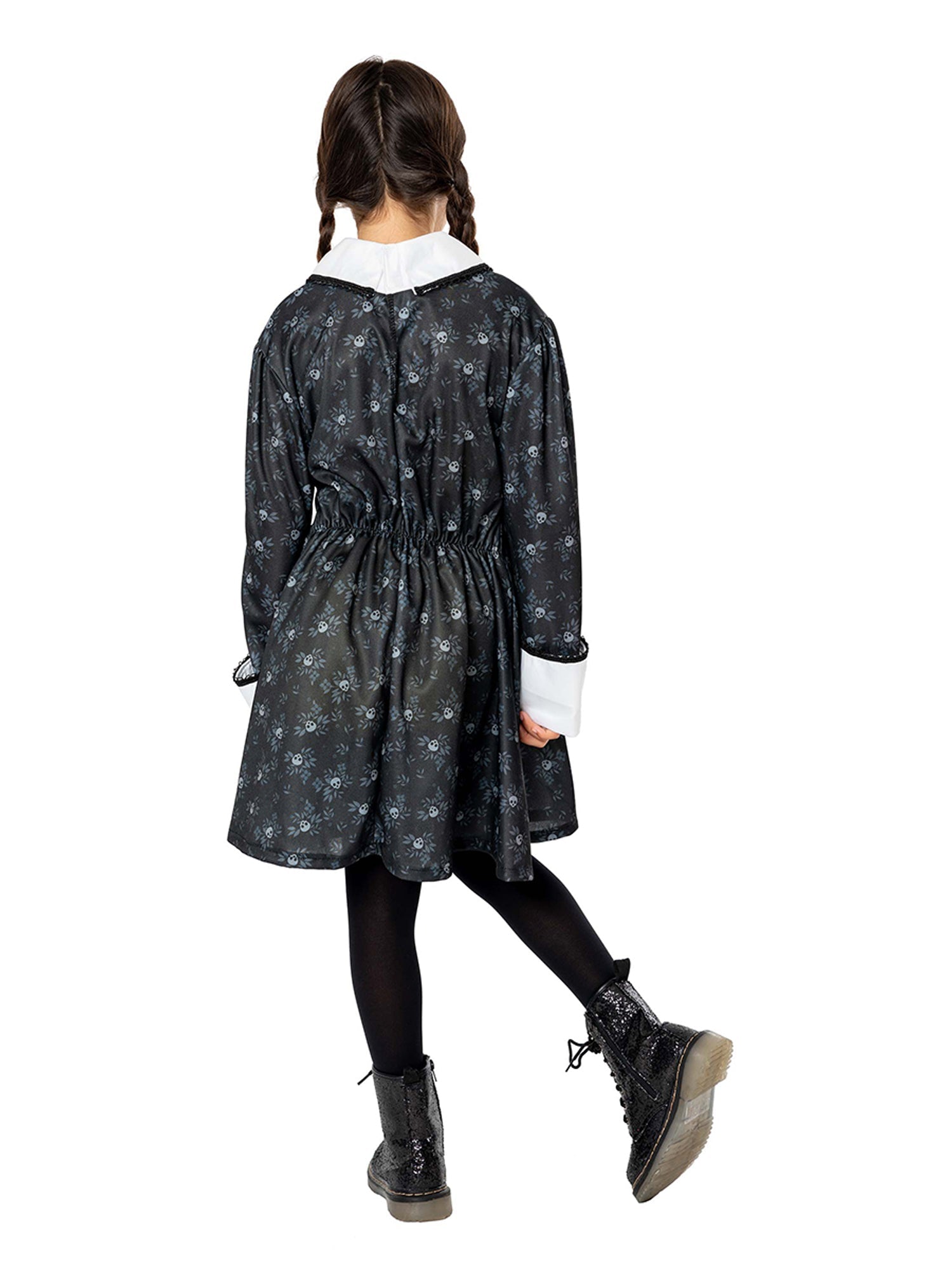 Kids Wednesday Addams Costume Dress 2