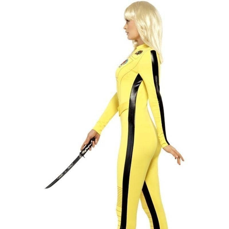 Kill Bill The Bride Costume Adult Yellow Jumpsuit with Sword 3