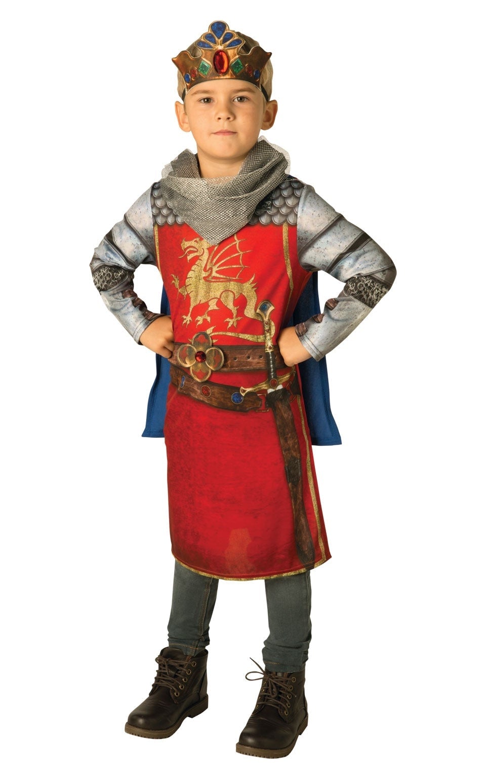 King Arthur Costume Boys Medieval Knight Dress Up 1