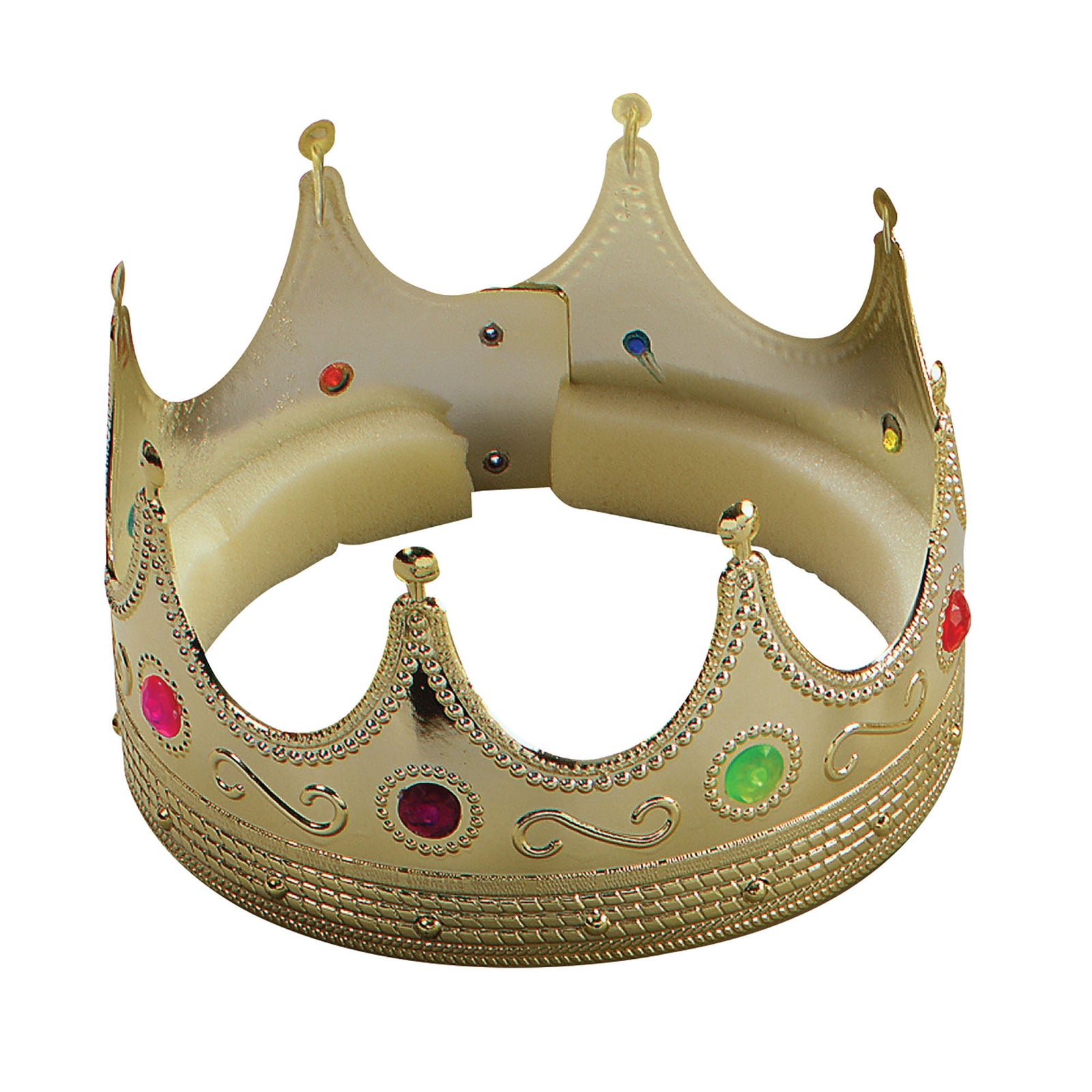 King Crown Plastic Gold with Jewels 1