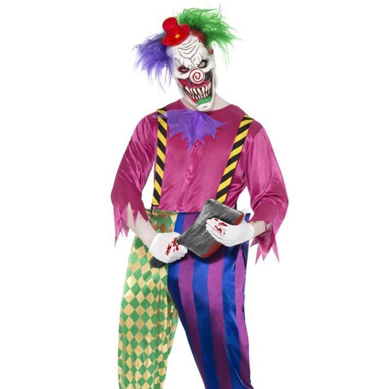 Kolorful Killer Klown Costume Adult Purple Blue_1