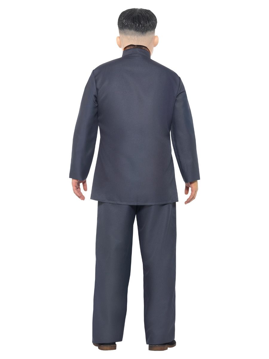 Korean Dictator Costume Adult Grey Jumpsuit Kim Jong Un Outfit 4