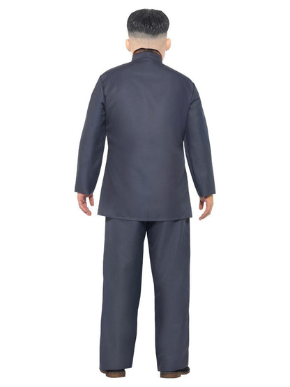 Korean Dictator Costume Adult Grey Jumpsuit Kim Jong Un Outfit 4