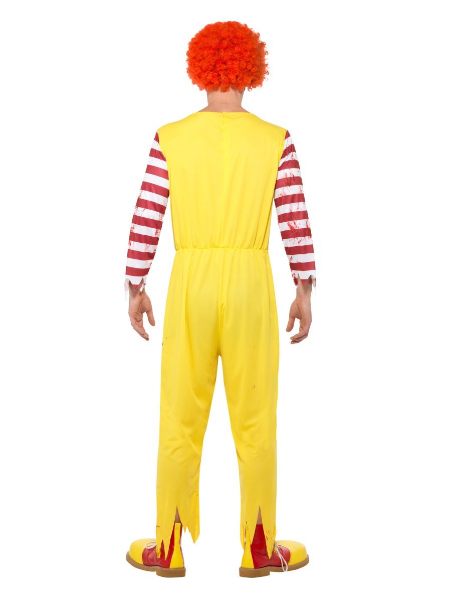 Kreepy Killer Clown Costume Adult Yellow with Red Jumpsuit_3
