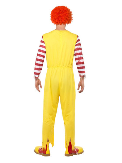 Kreepy Killer Clown Costume Adult Yellow with Red Jumpsuit 3