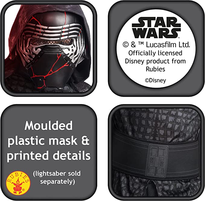 Kylo Ren Costume Boys Star Wars Robes Deluxe Sith Outfit 5