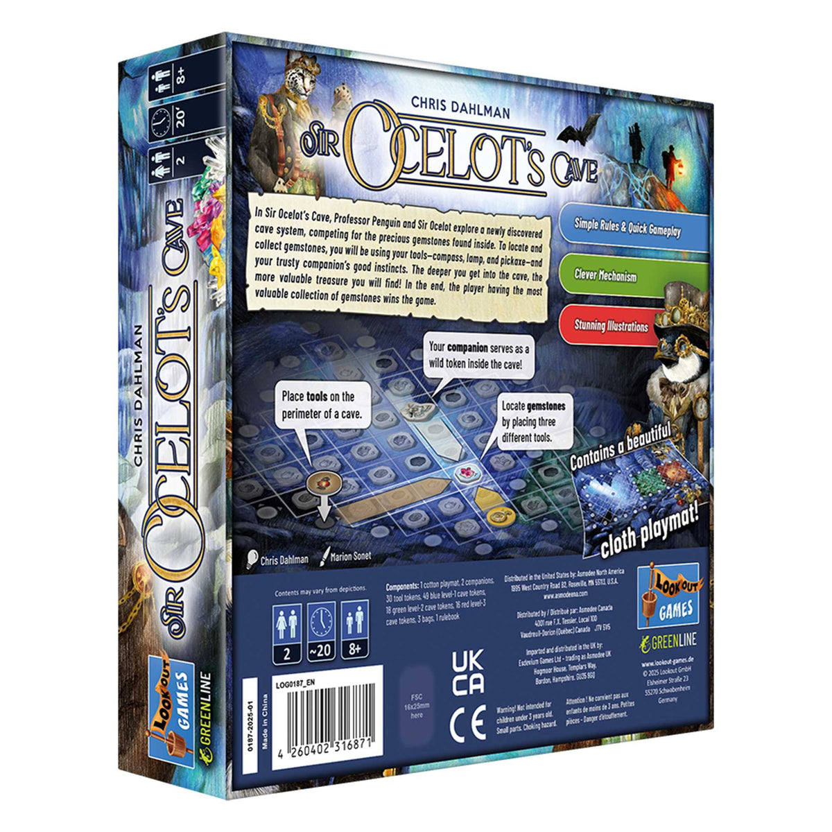 Sir Ocelots Cave Board Game by Lookout Spiele 2
