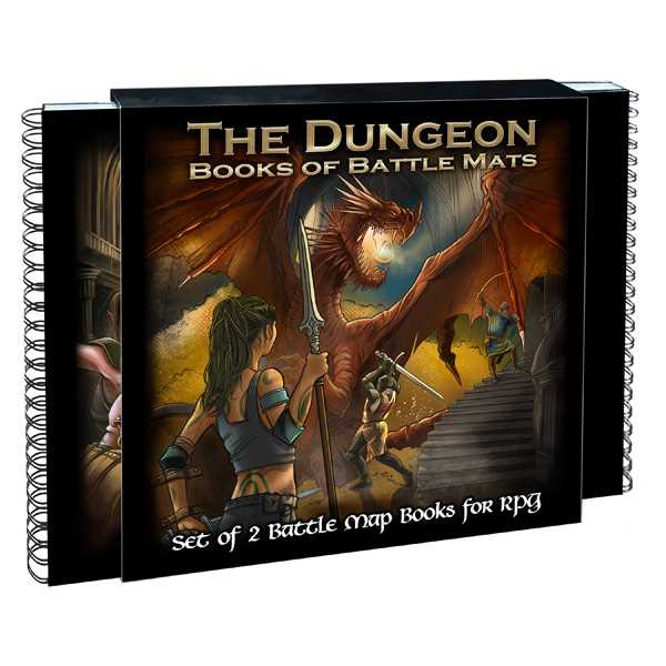 The Dungeon Books of Battle Mats Roleplaying Game by Loke Battlemats 1