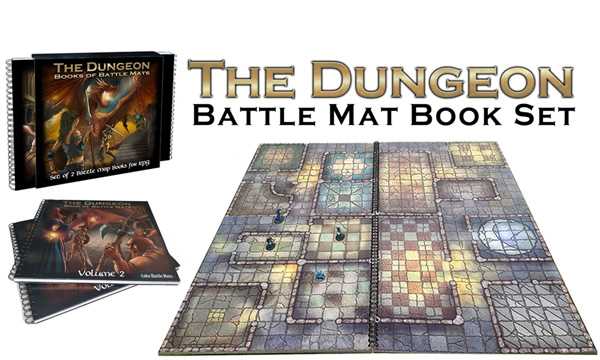 The Dungeon Books of Battle Mats Roleplaying Game by Loke Battlemats 2