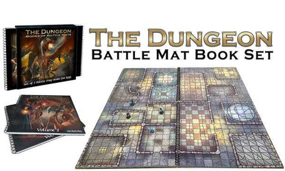 The Dungeon Books of Battle Mats Roleplaying Game by Loke Battlemats 2
