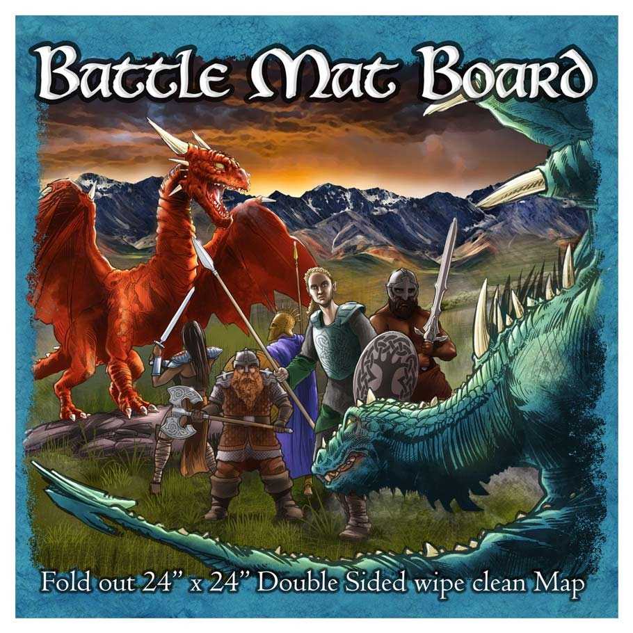Battle Mat Board - Dungeon and Grass 1