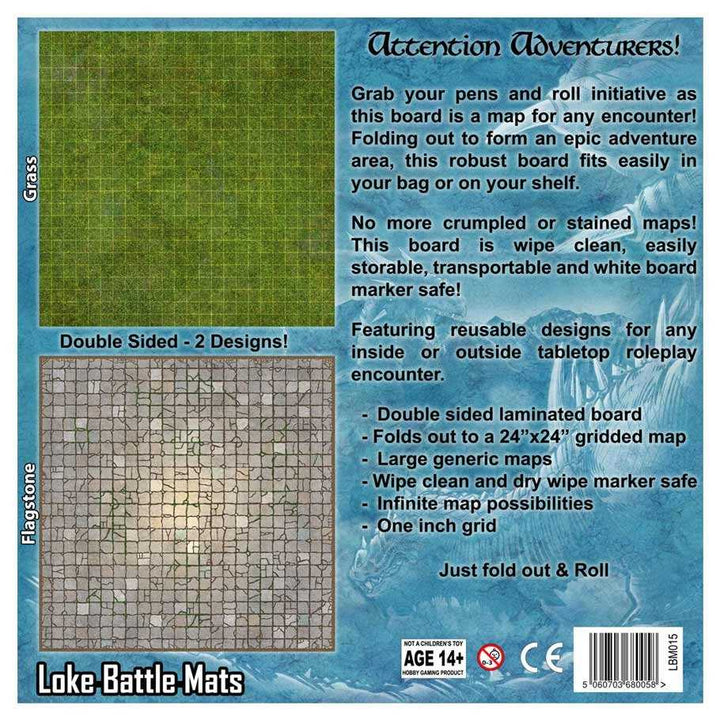 Battle Mat Board - Dungeon and Grass