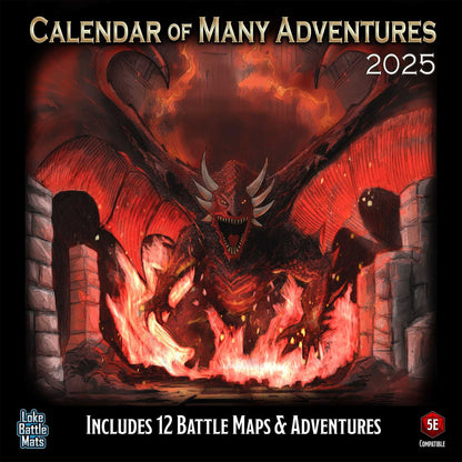 Calendar Of Many Adventures 2025 1