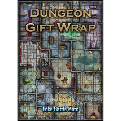 Dungeon Gift Wrap (Pack of 6 Sheets with Tags) 1
