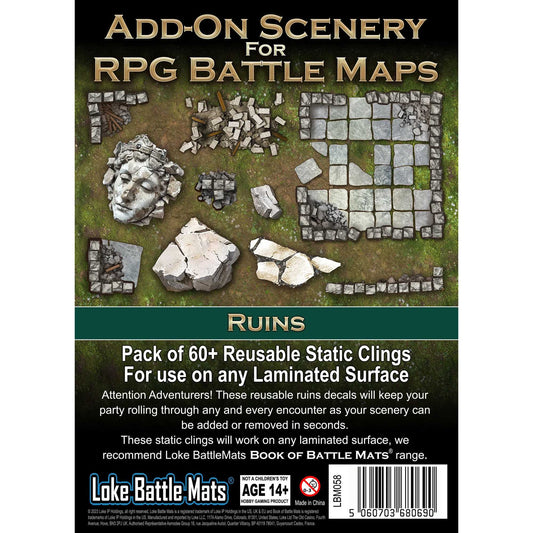 Add-On Scenery For RPG Battle Maps: Ruins 1