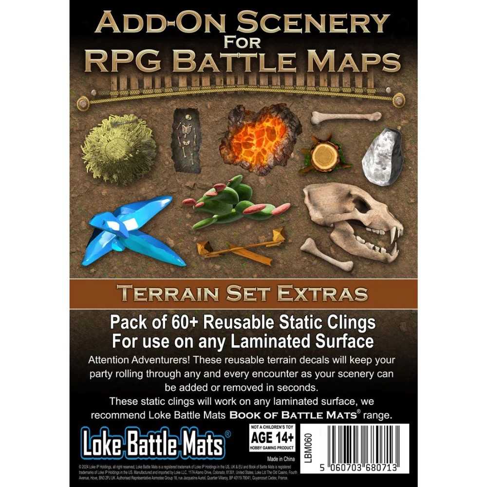 Add-On Scenery for RPG Maps Terrain Set Extras Roleplaying Game Accessory