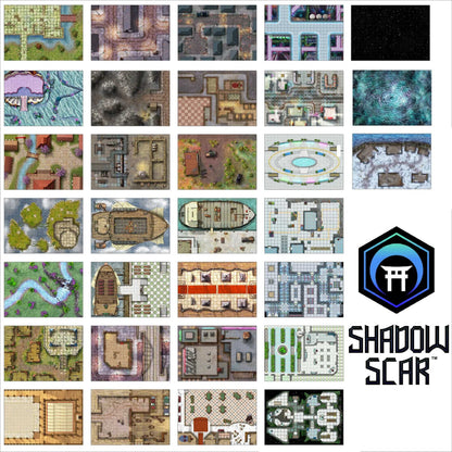 Giant Book of Shadow Scar Battle Mats 2