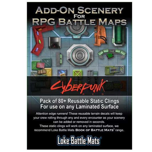 Cyberpunk Add On Scenery For RPG Battle Maps Roleplaying Game by Loke Battlemats 1